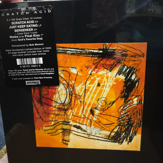 SCRATCH ACID limited edition hand numbered BOX SET 3LP + 7" booklet NOISE PUNK